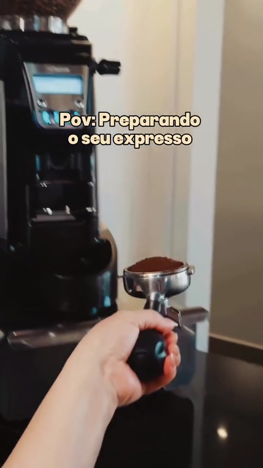 Preparando um espresso